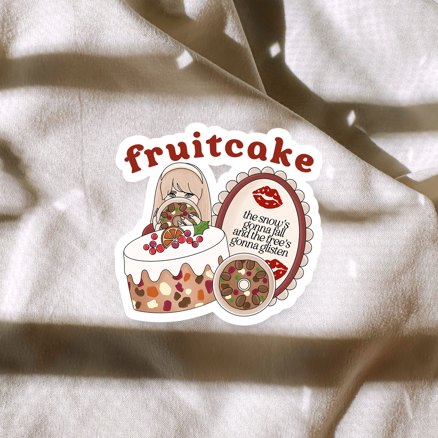 Fruitcake Sticker