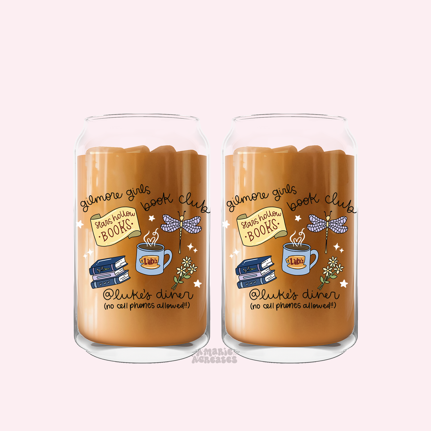 GG BookClub Glass Cup