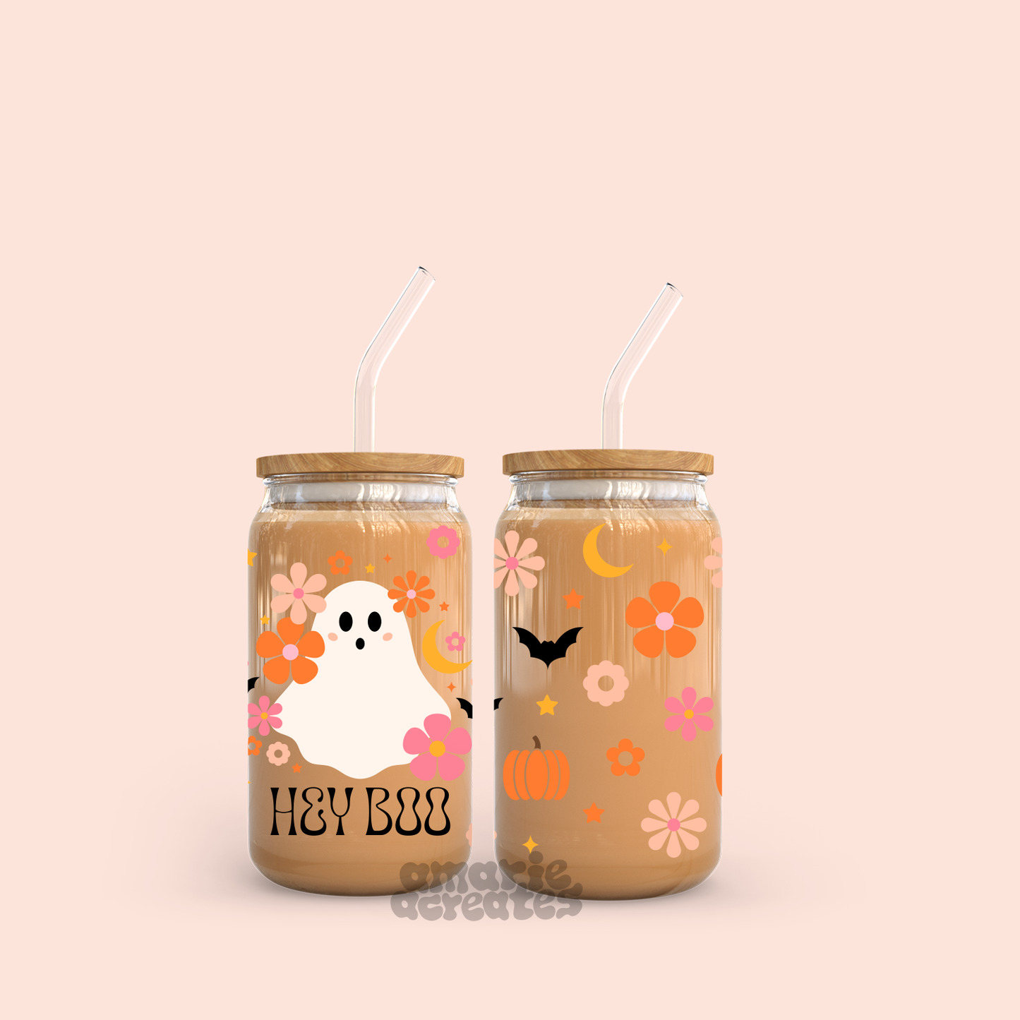 Hey Boo Glass Cup