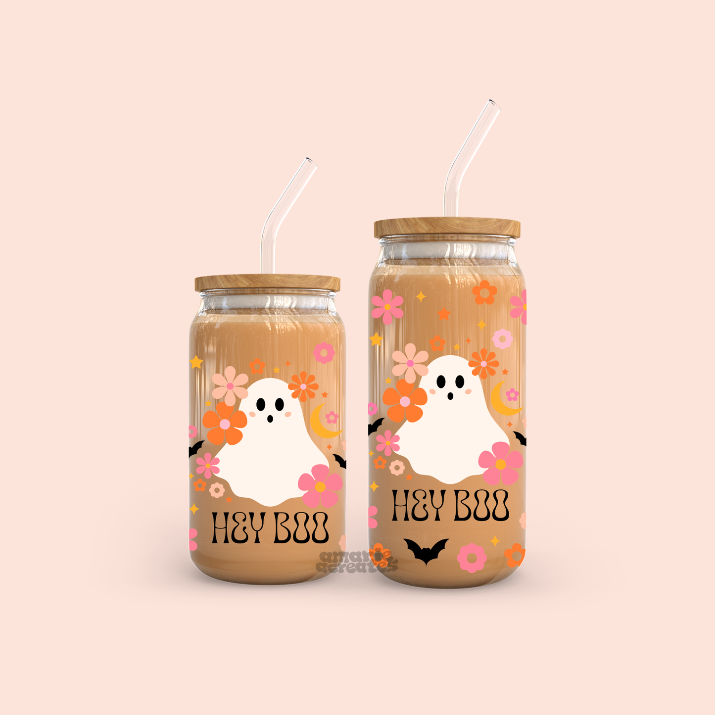 Hey Boo Glass Cup