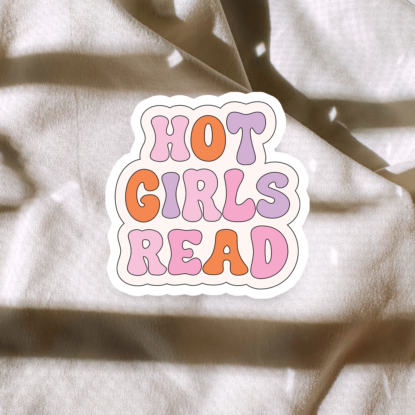 Hot Girls Read Sticker