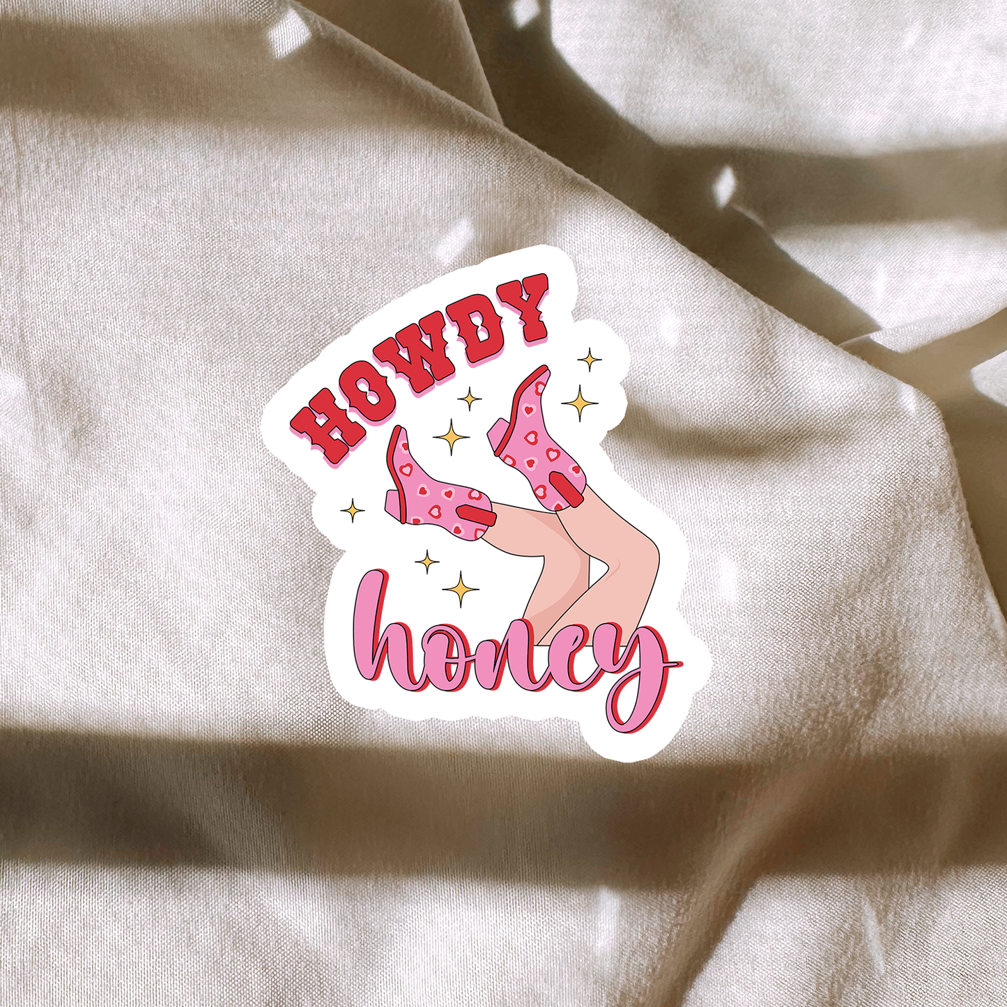 Howdy Honey Valentine Sticker