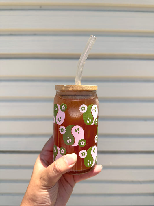 Yin Yang Ghost Glass Cup