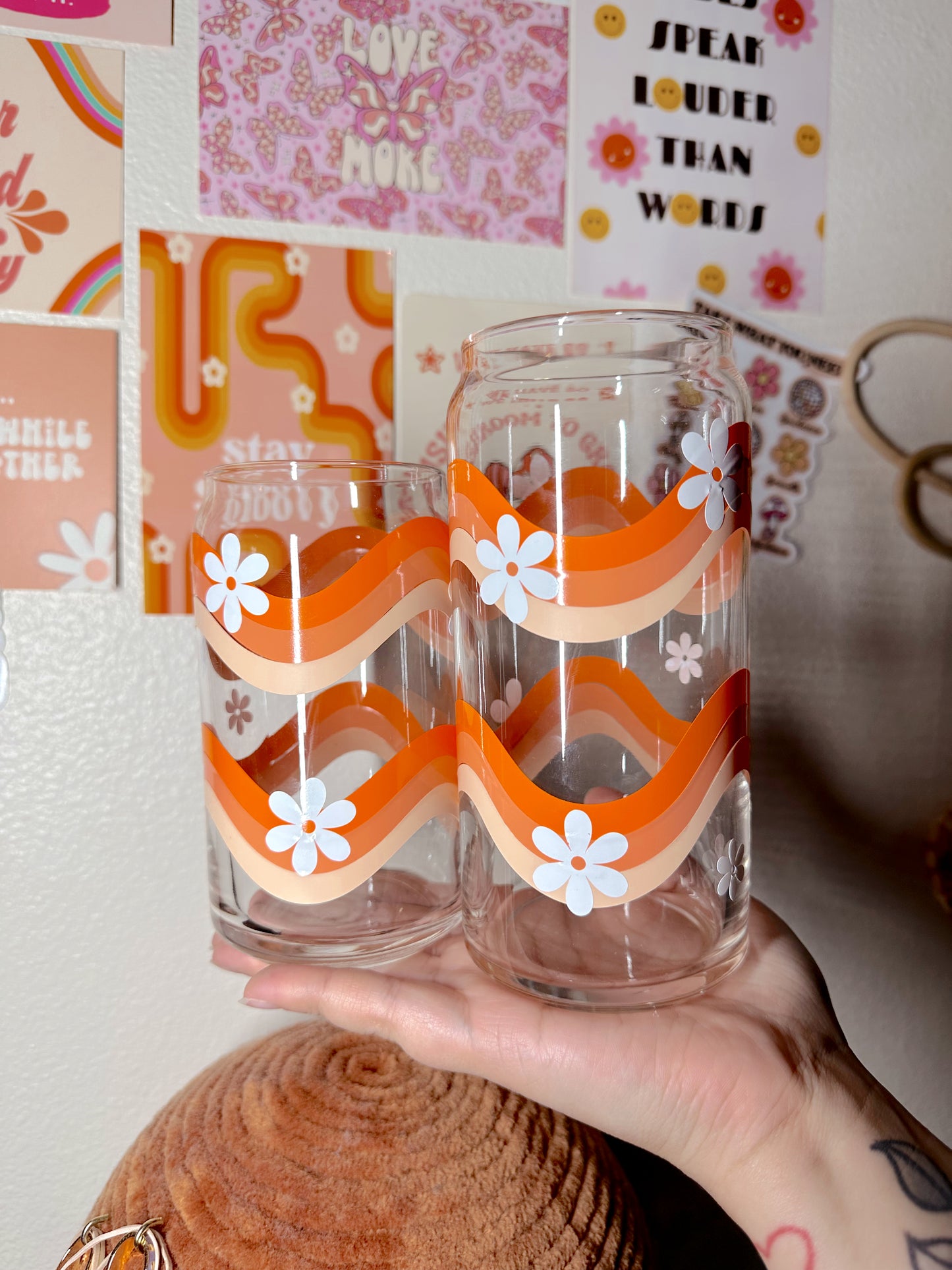 Summer Waves Glass Cup