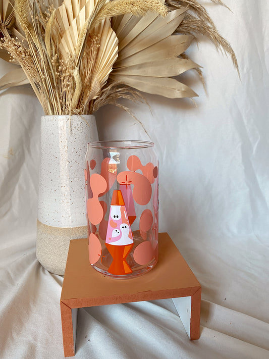 Spooky Lava Lamp Glass Cup