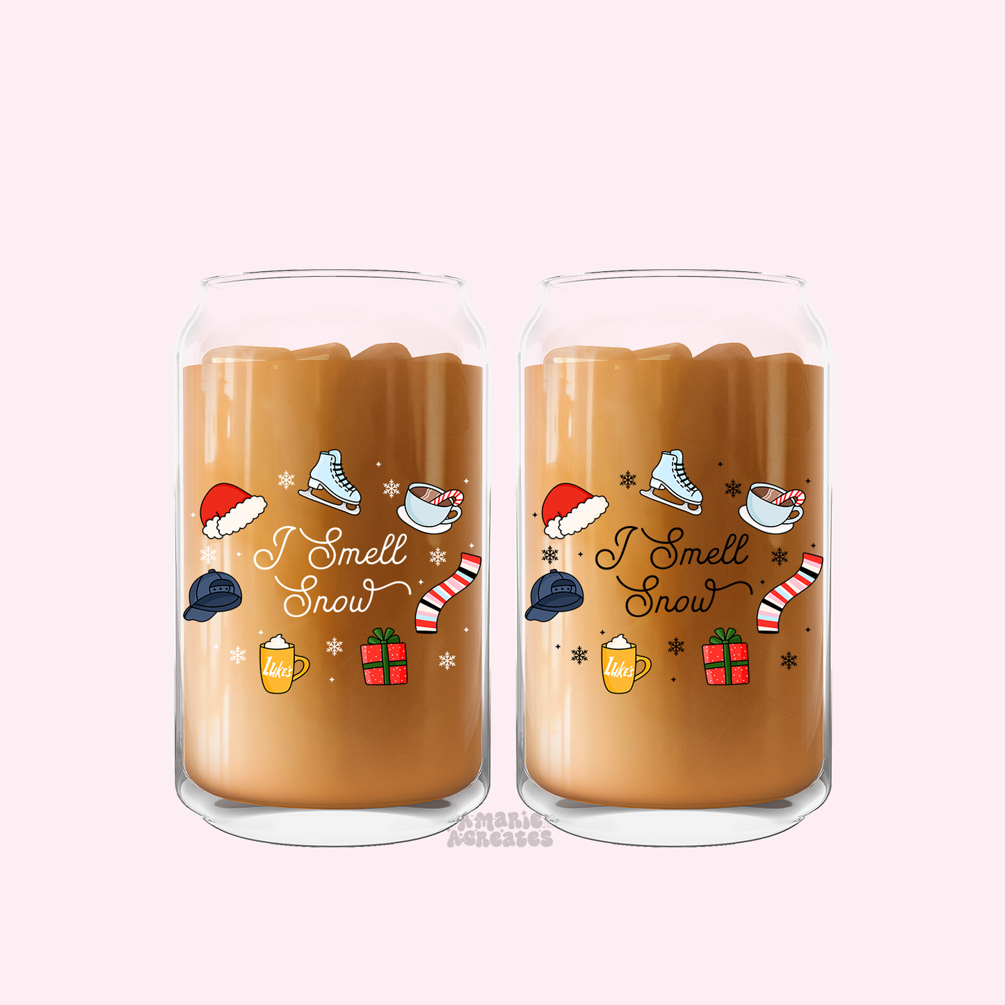 I Smell Snow Glass Cup