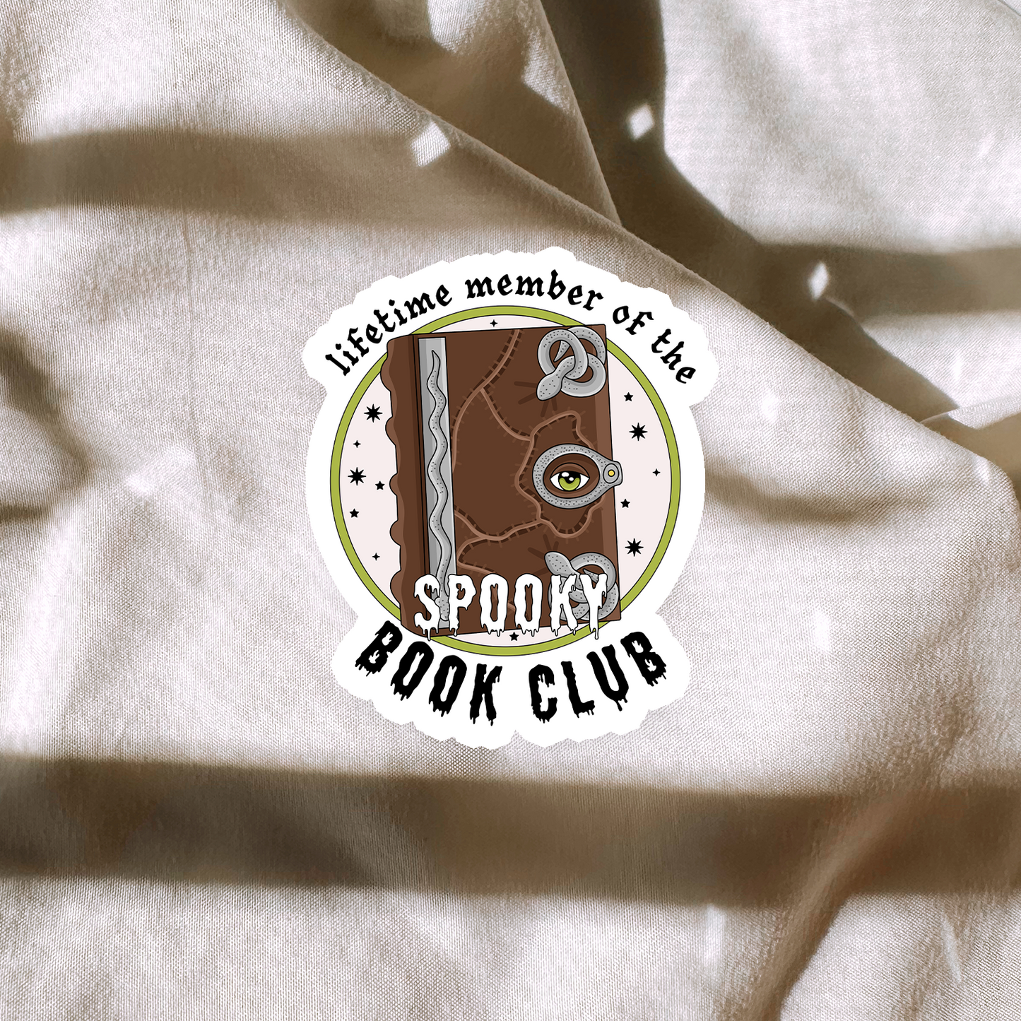 Lifetime Member Of The Spooky Book Club Sticker