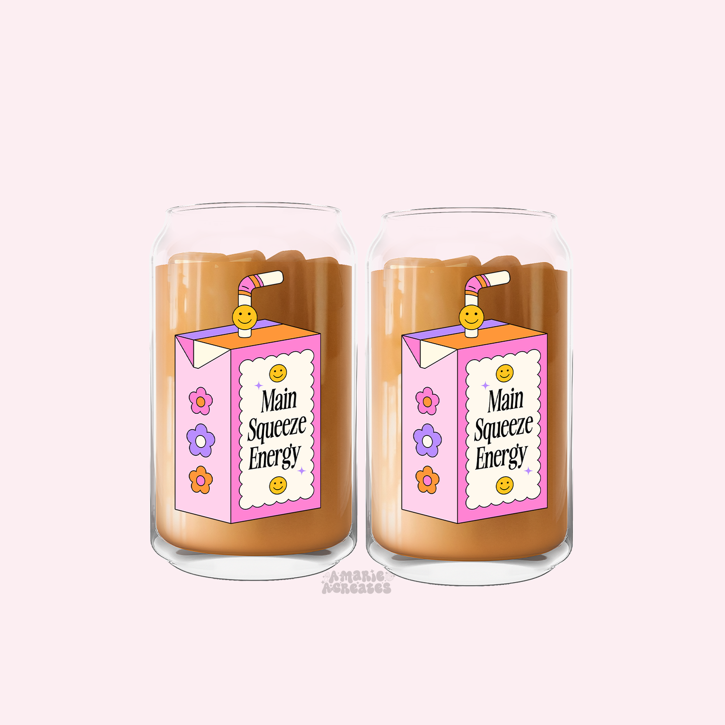 Main Squeeze Energy Glass Cup