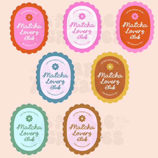 Matcha Lovers Club Glass Cup