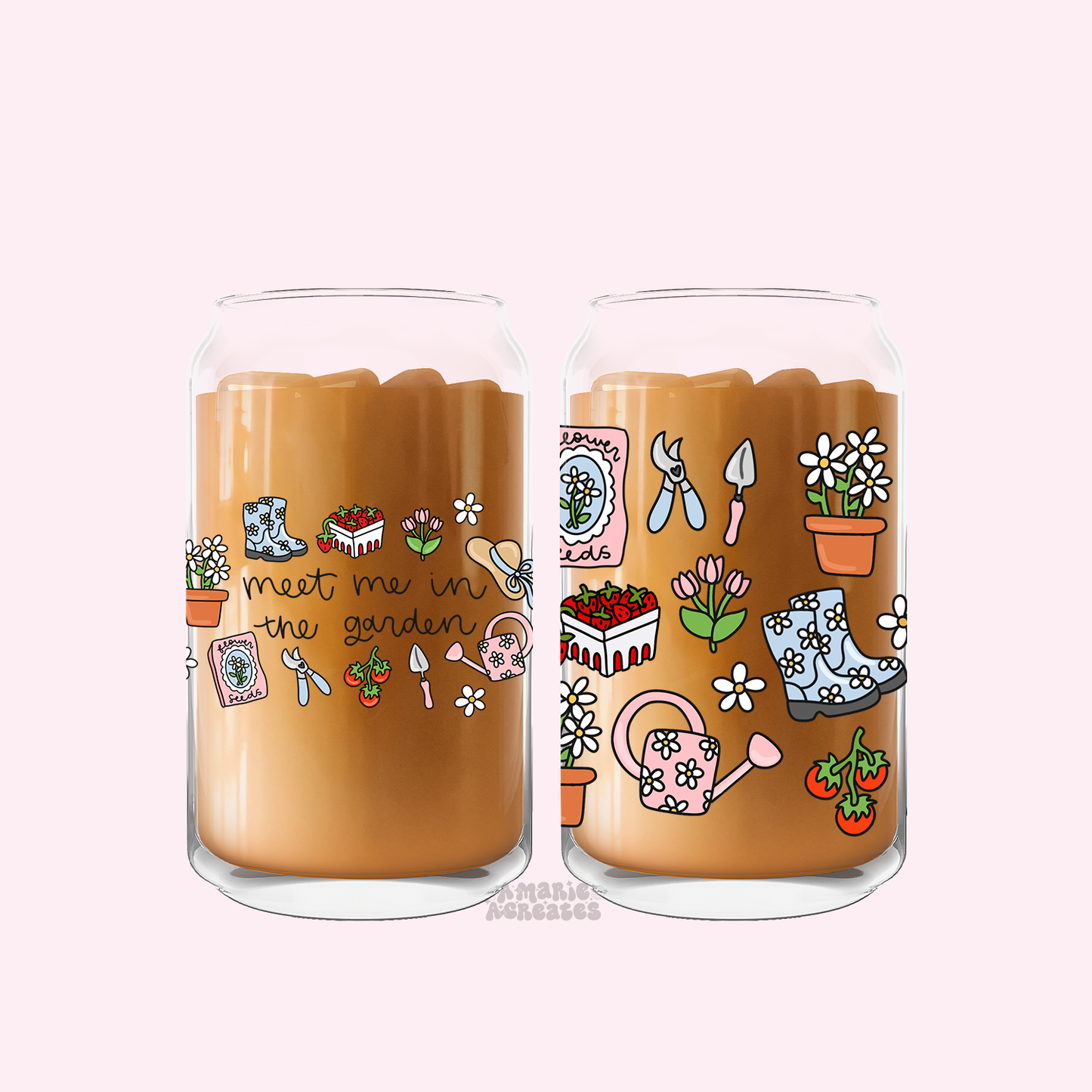 Meet Me In The Garden Glass Cup