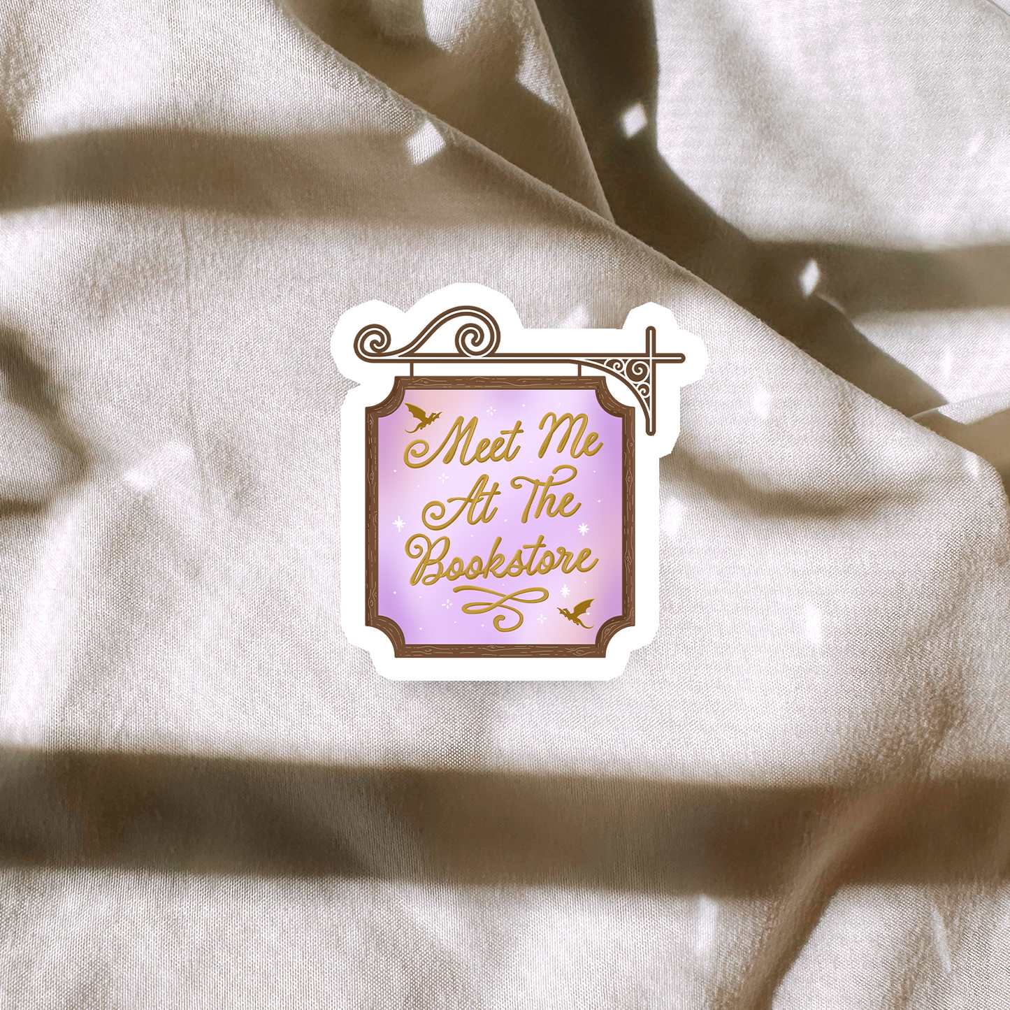 Meet Me At The Bookstore Sticker