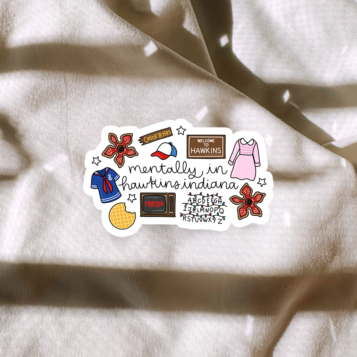 Mentally In Hawkins Indiana Sticker