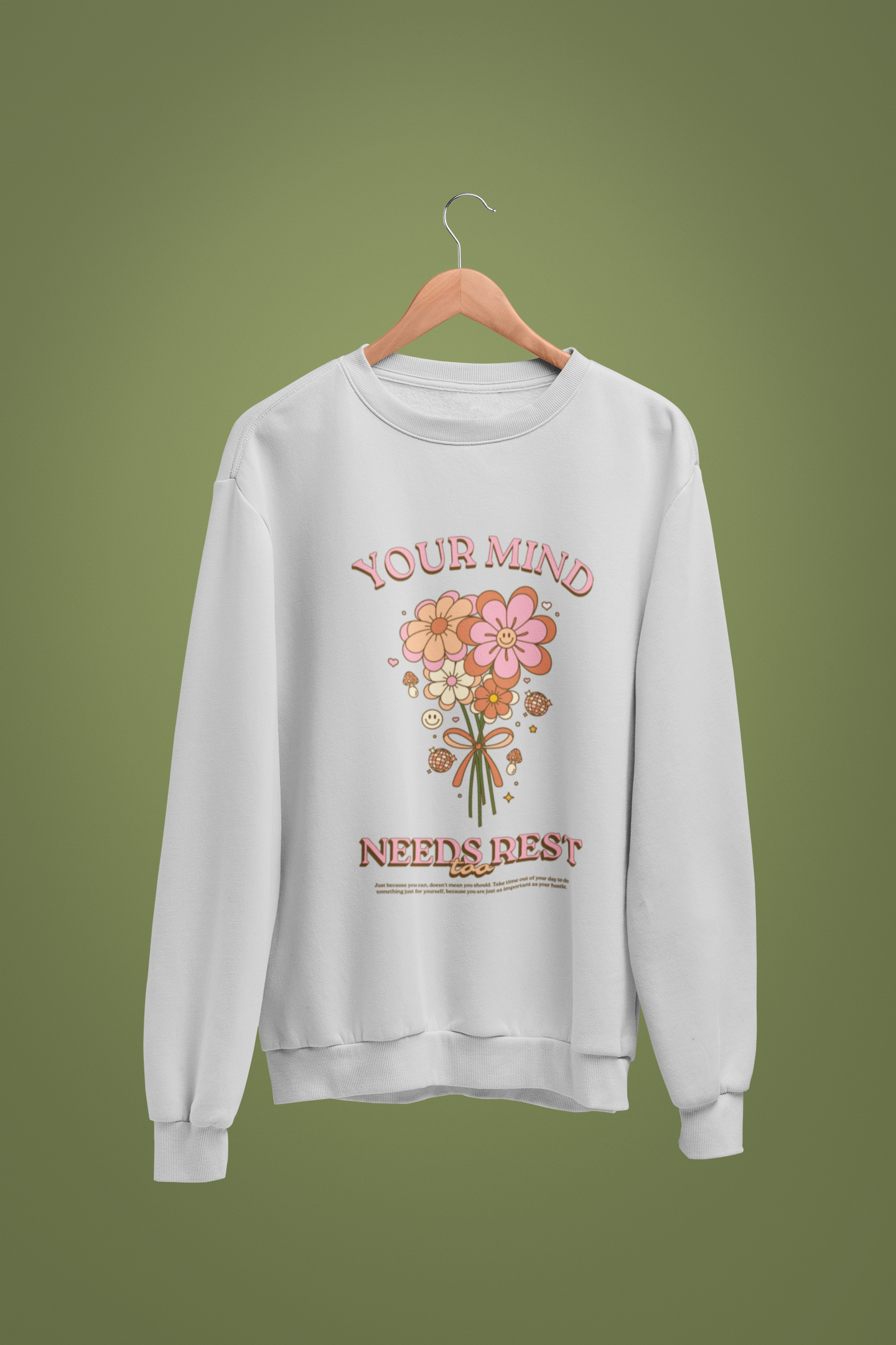 Your Mind Needs Rest Too Graphic Top