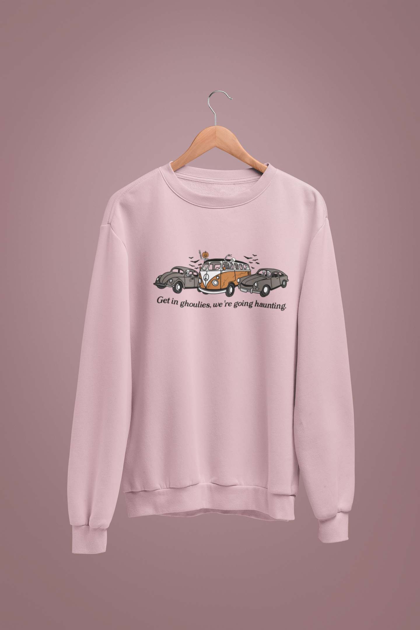 Get In Ghoulies We're Going Haunting Crewneck/Hoodie