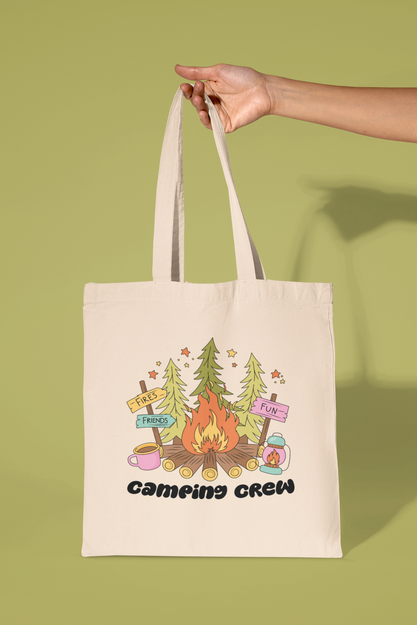 Camping Crew Tote Bag