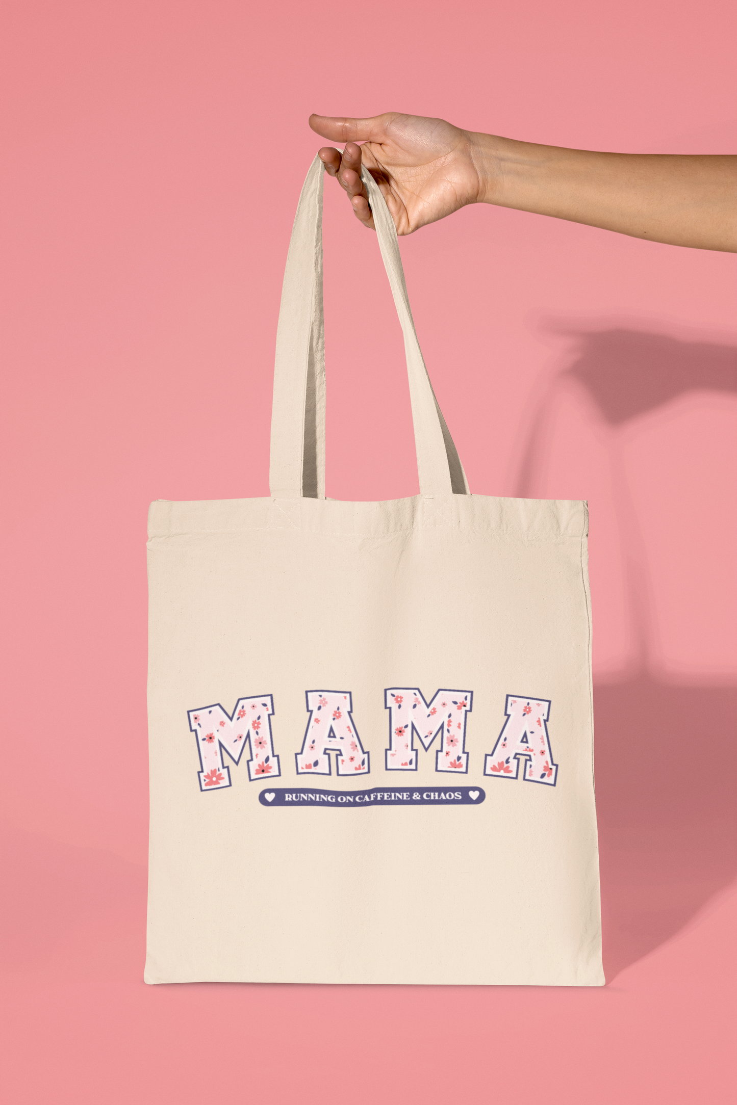 Mama Running On Caffeine & Chaos Tote Bag