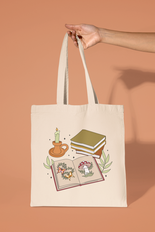 Cottagecore Reads Tote Bag