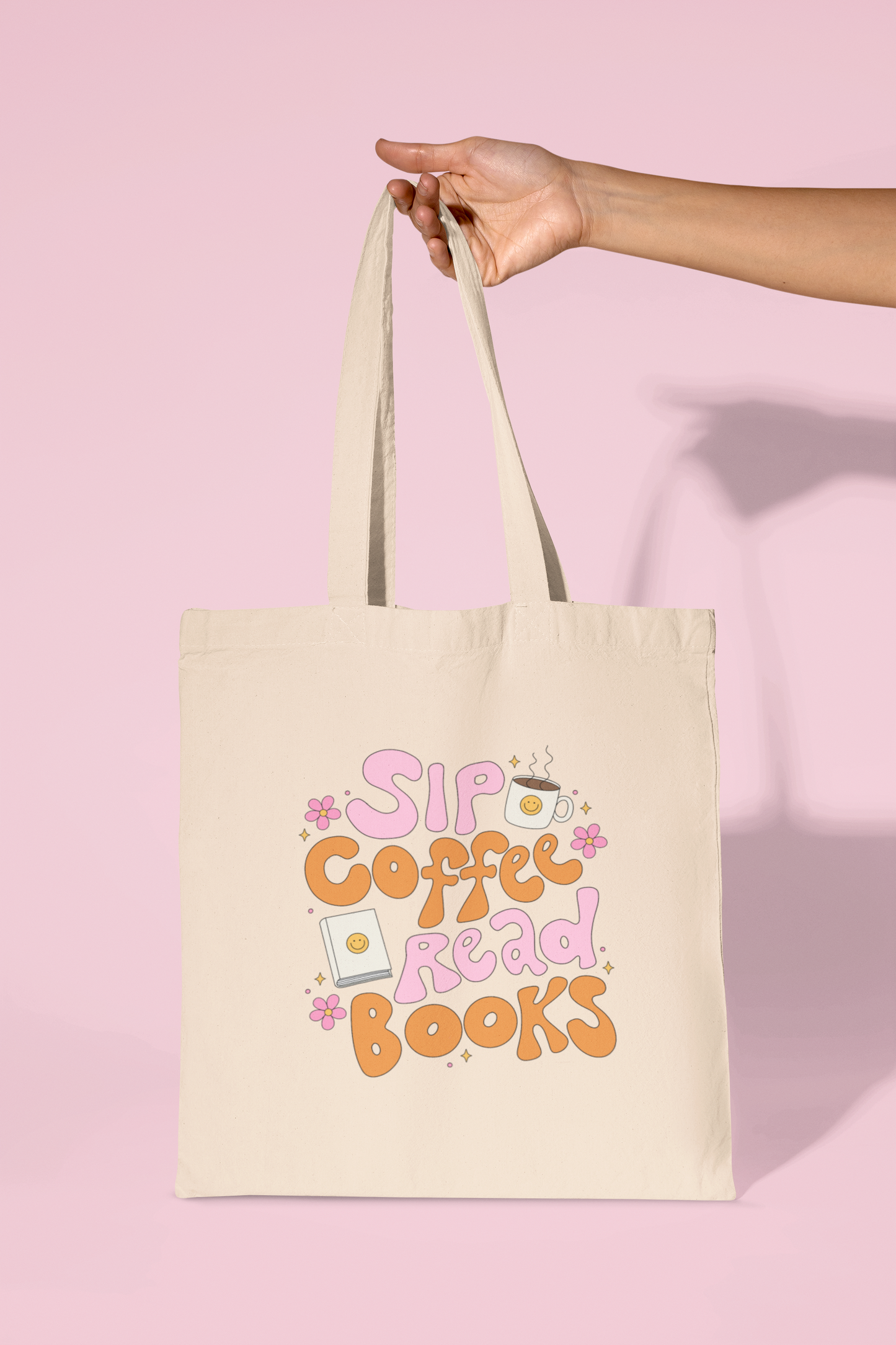 Sip Coffee Read Books Tote Bag