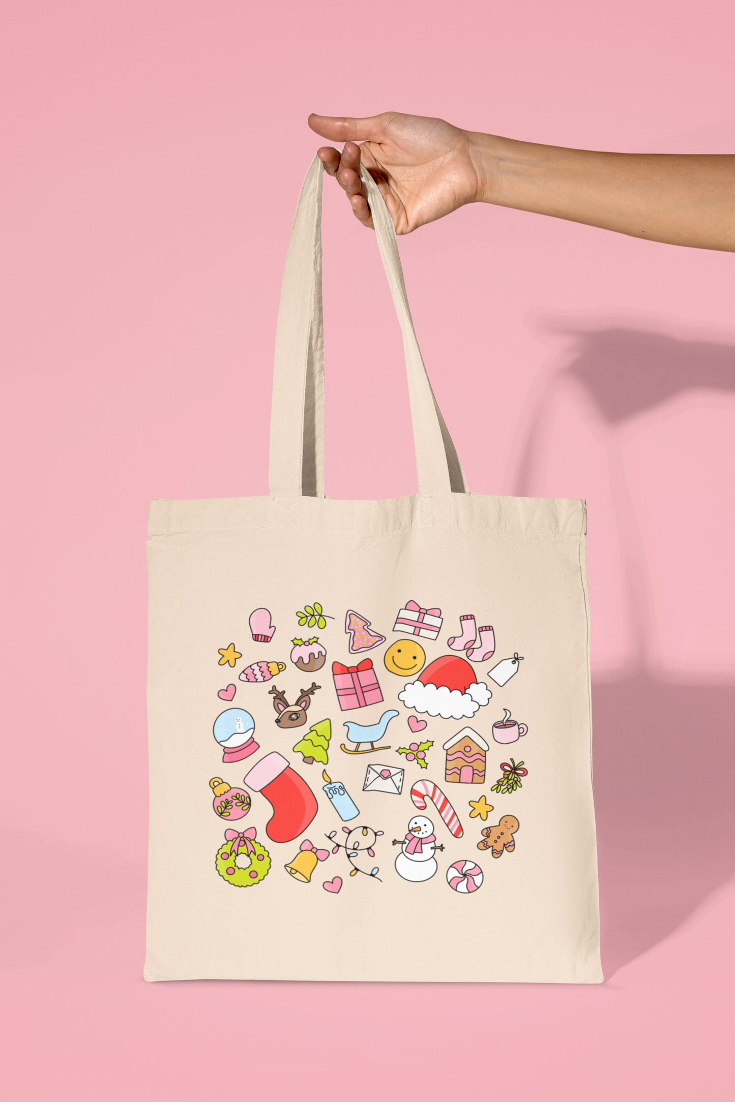 Christmas Doodles Tote Bag