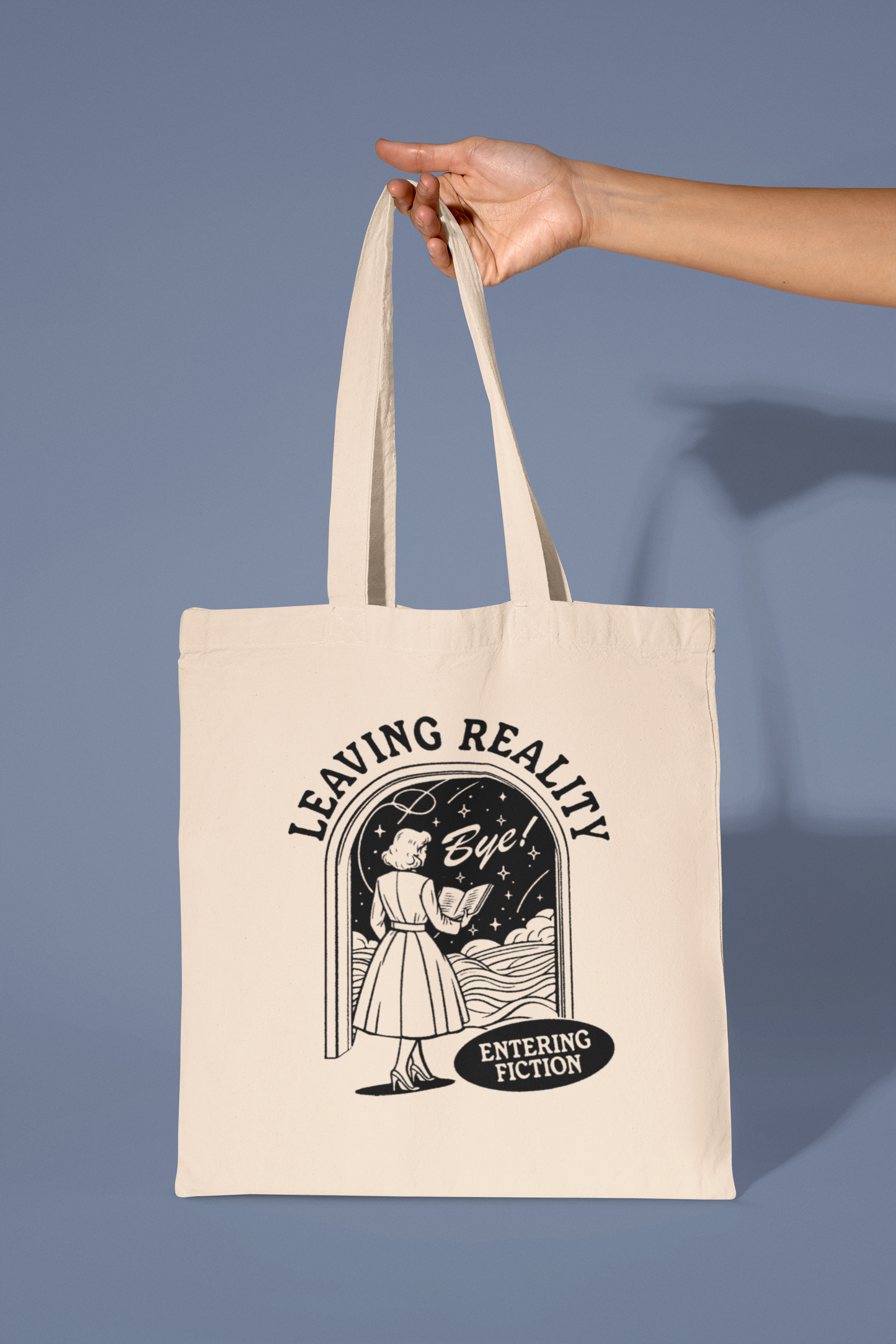 Leaving Reality Entering Fiction Tote Bag
