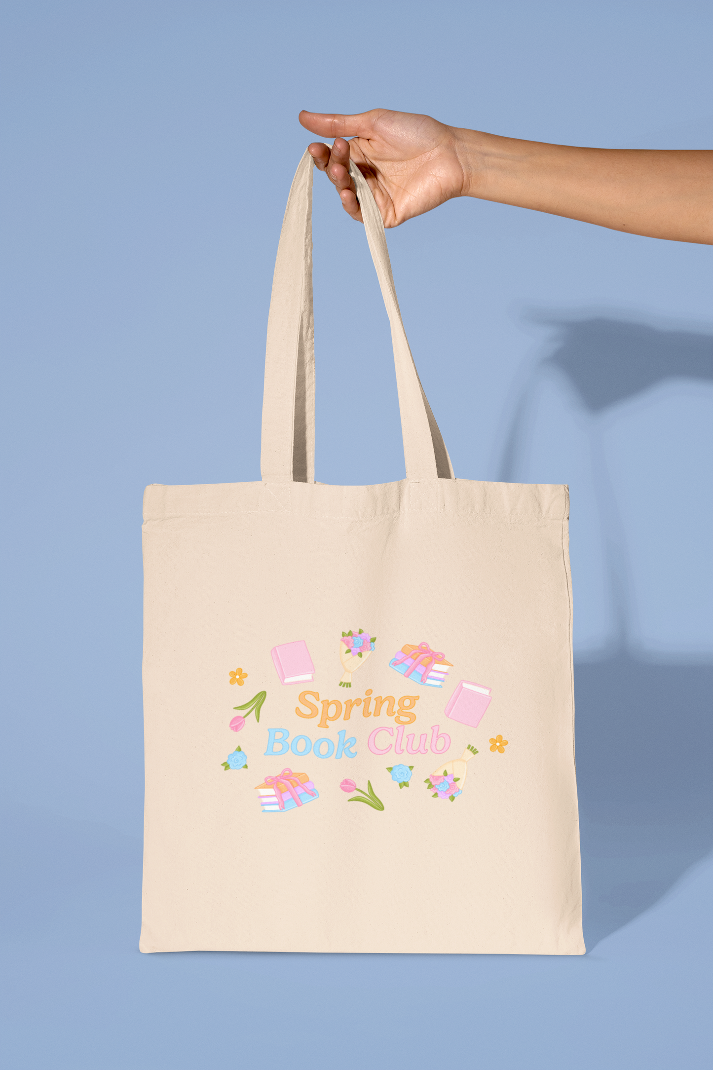 Spring Book Club Tote Bag