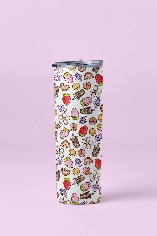 Coffee Mushies & Berries Tumbler