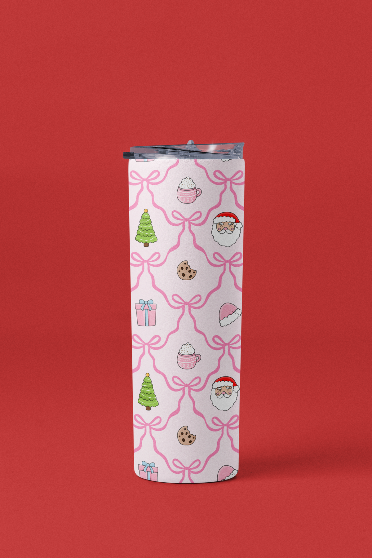 Bow Christmas Icon Tumbler
