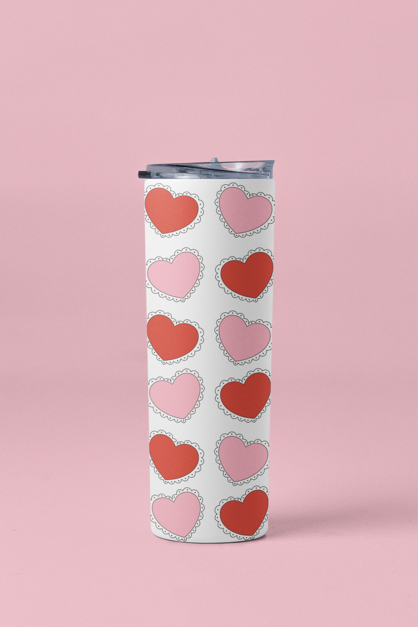 Ribbon Hearts Tumbler