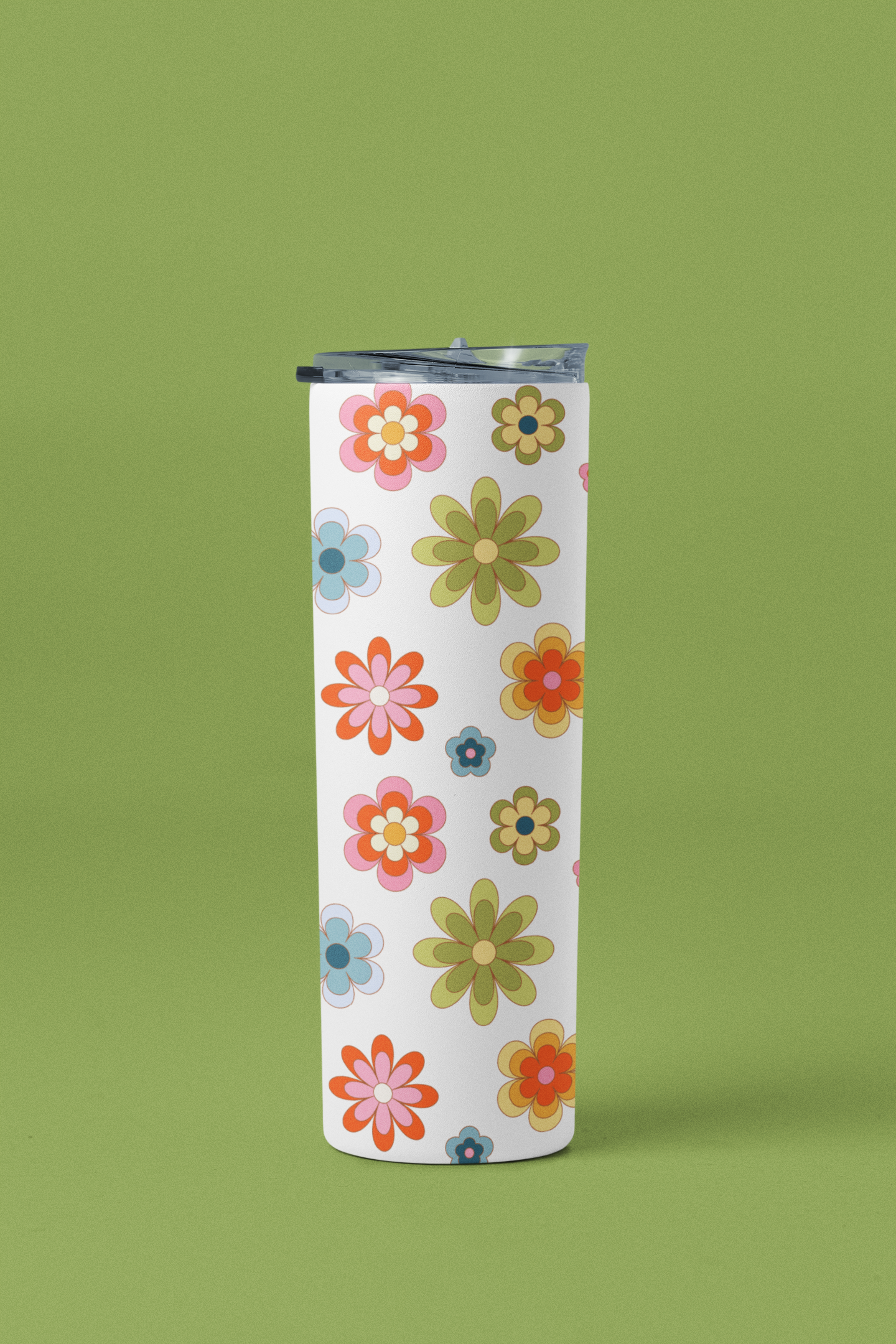 Retro Flowers Tumbler