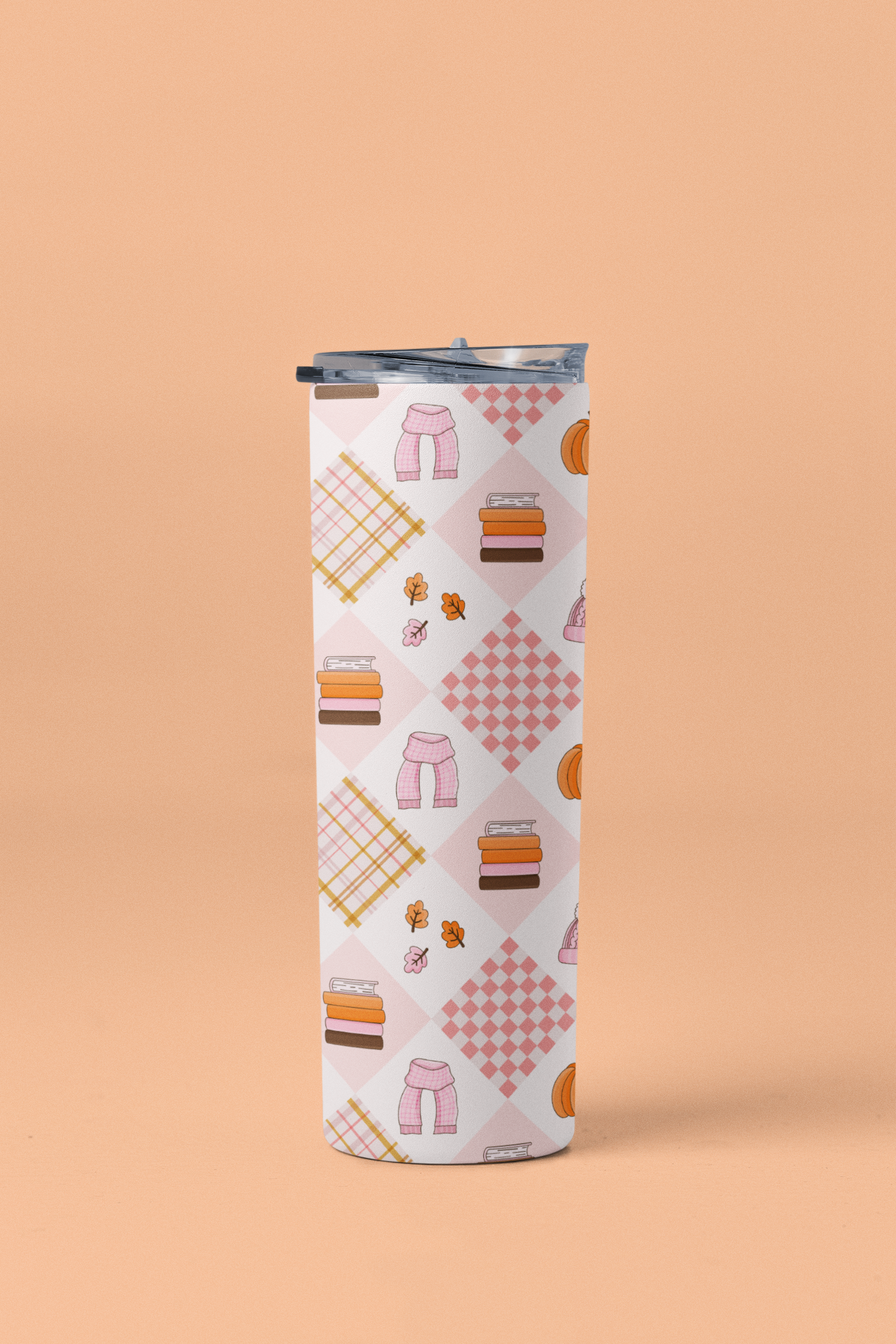 Cozy Fall Girlie Bookish Tumbler