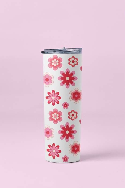 Retro Flowers Tumbler