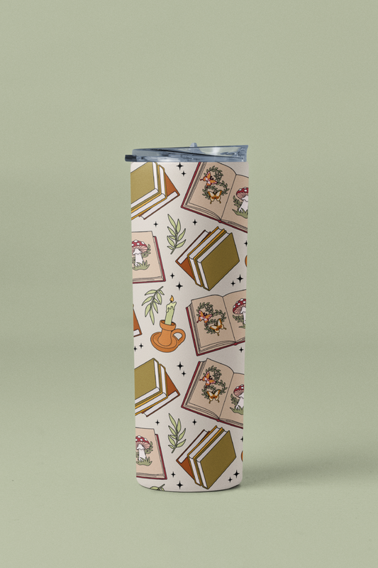 Cottagecore Bookish Tumbler