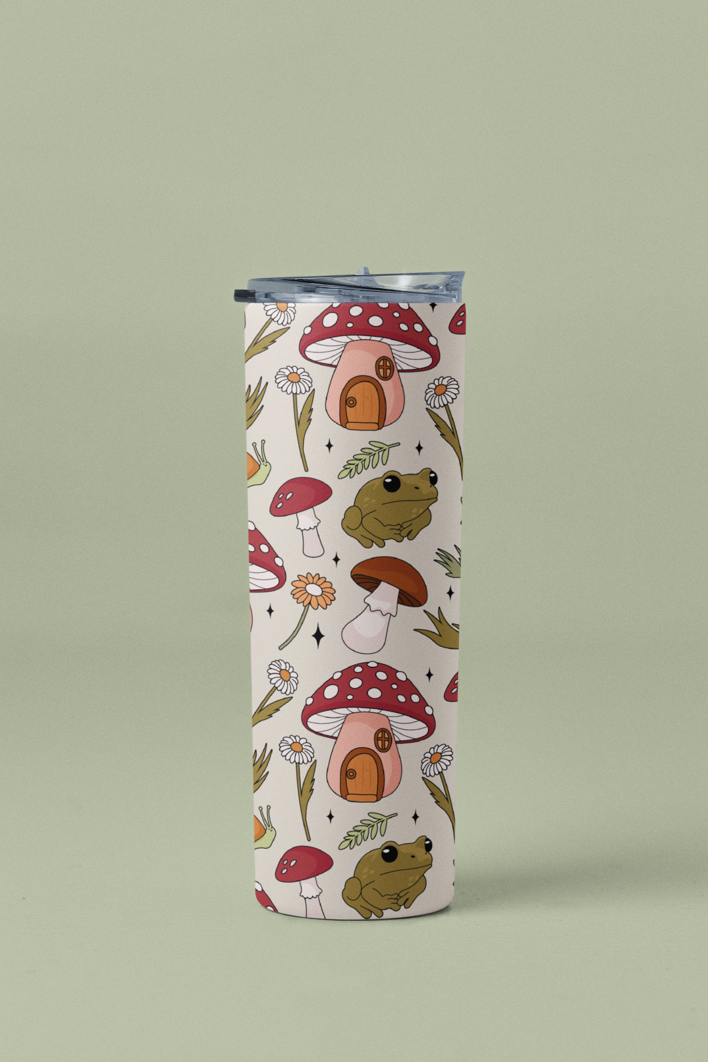 Cottagecore Toad Tumbler