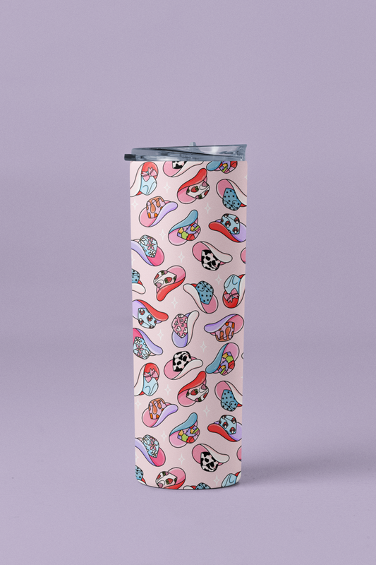 Cowgirl Hat Pattern Tumbler