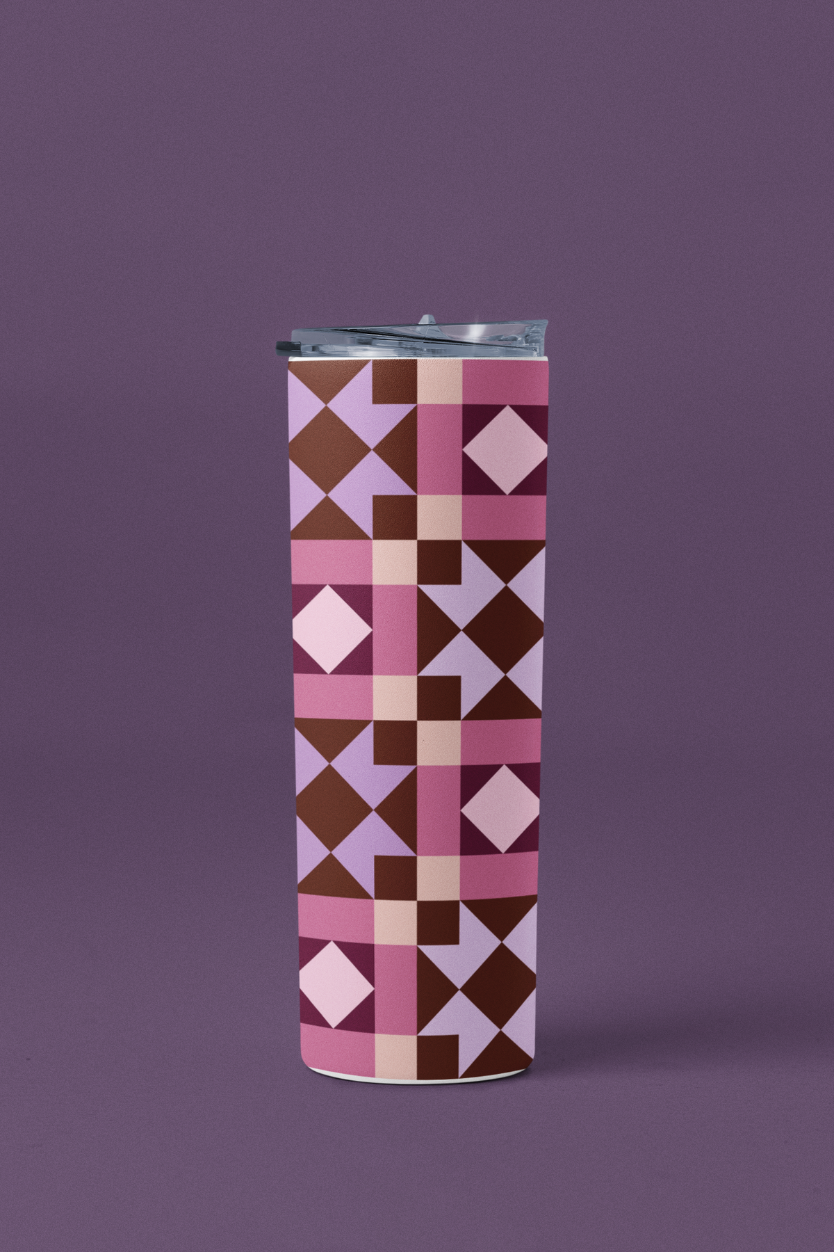Plum Garden Quilt Tumbler