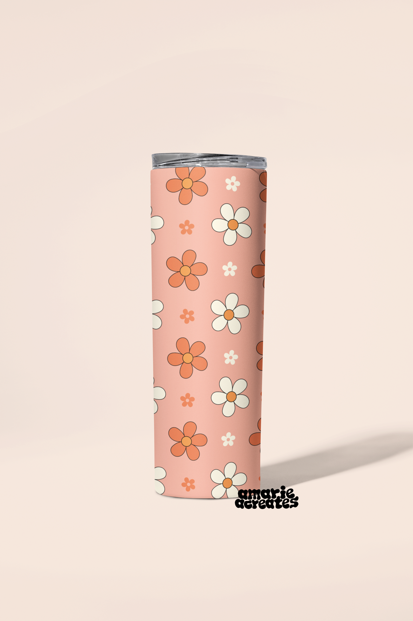 Retro Daisies Tumbler or Flask