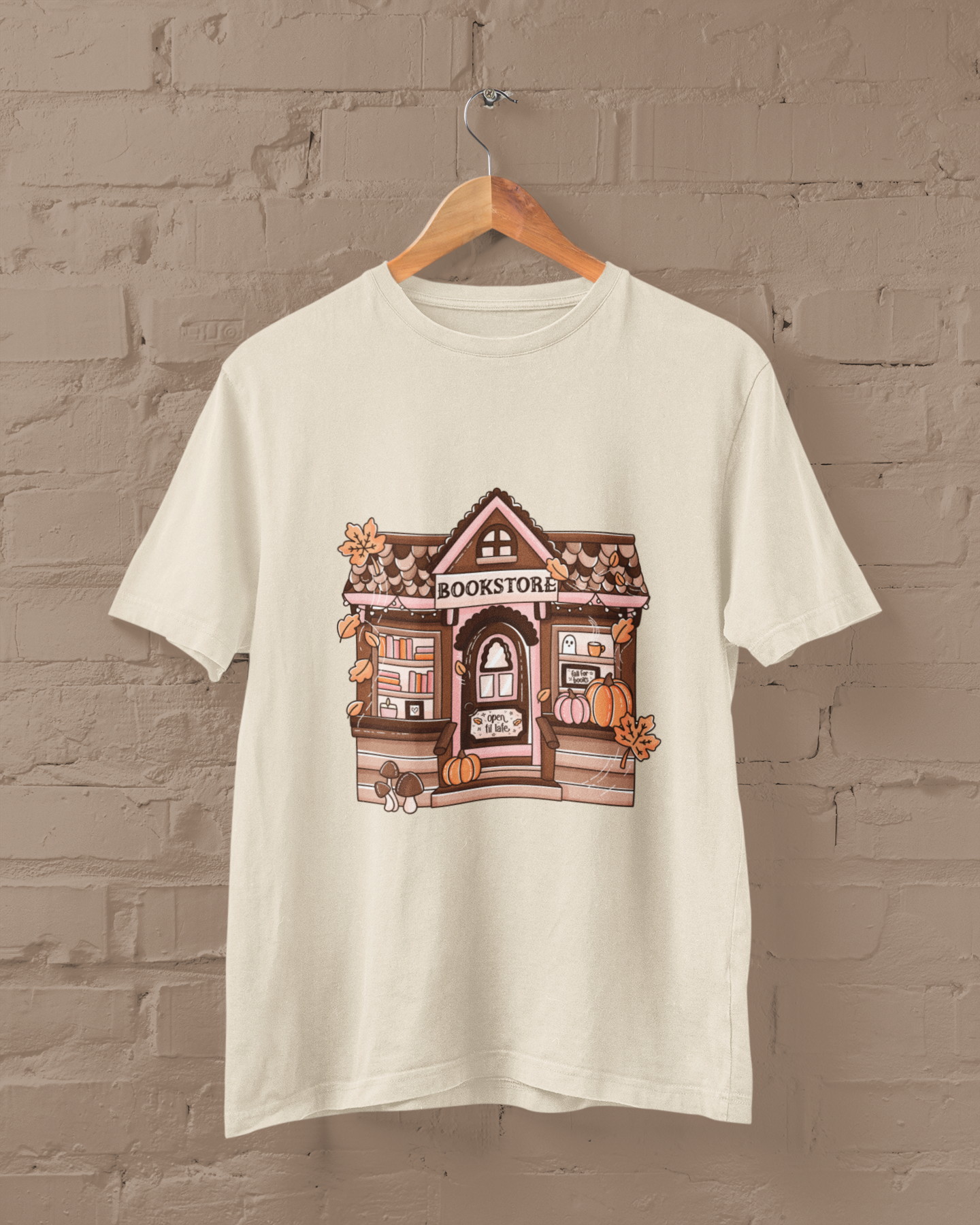 Autumn Bookstore Graphic Top