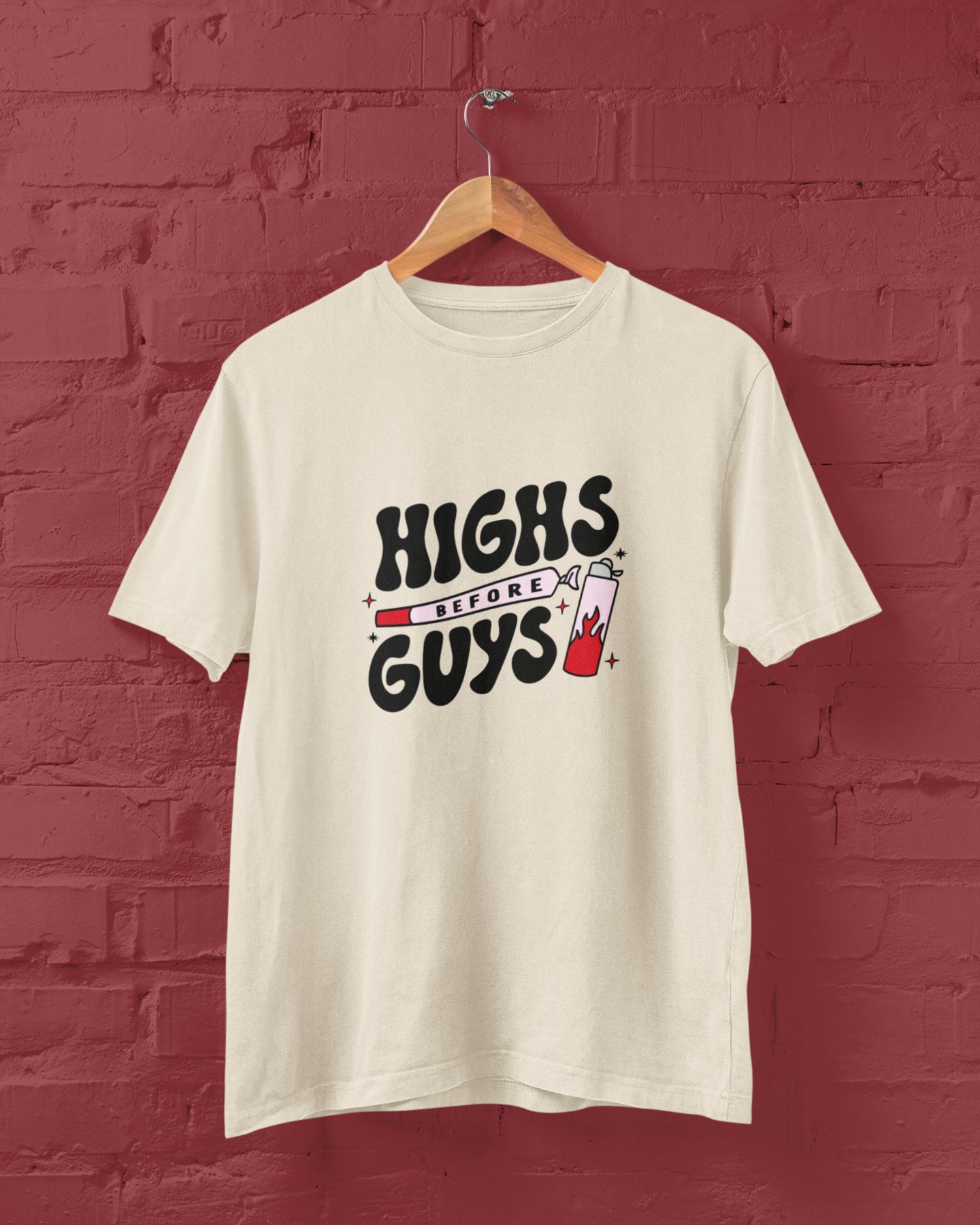 Highs Before Guys Graphic Top