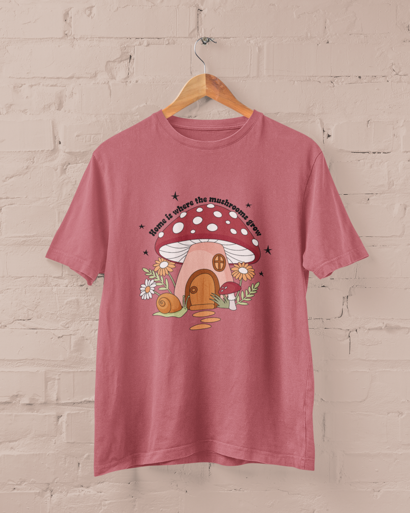 Home Is Where The Mushrooms Grow Graphic Top