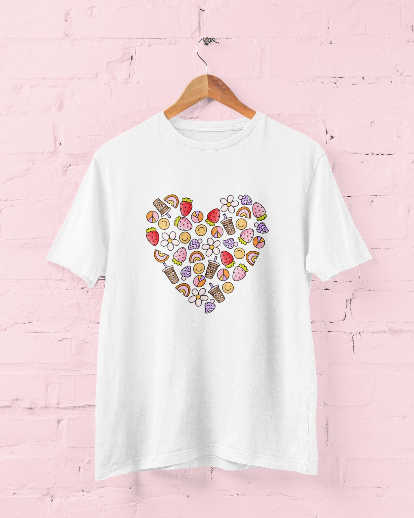 Coffee Mushies & Berries Graphic Top
