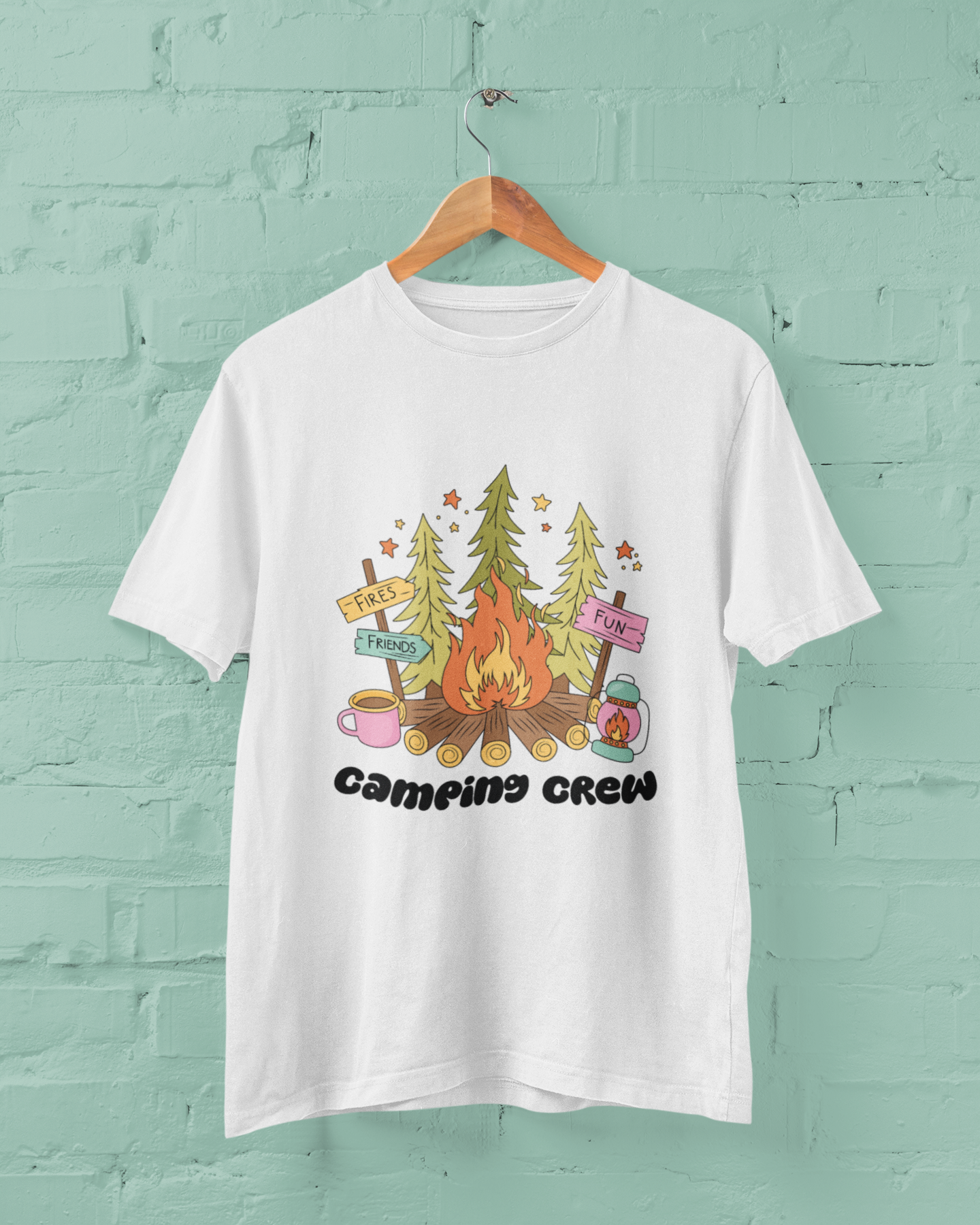 Camping Crew Graphic Top