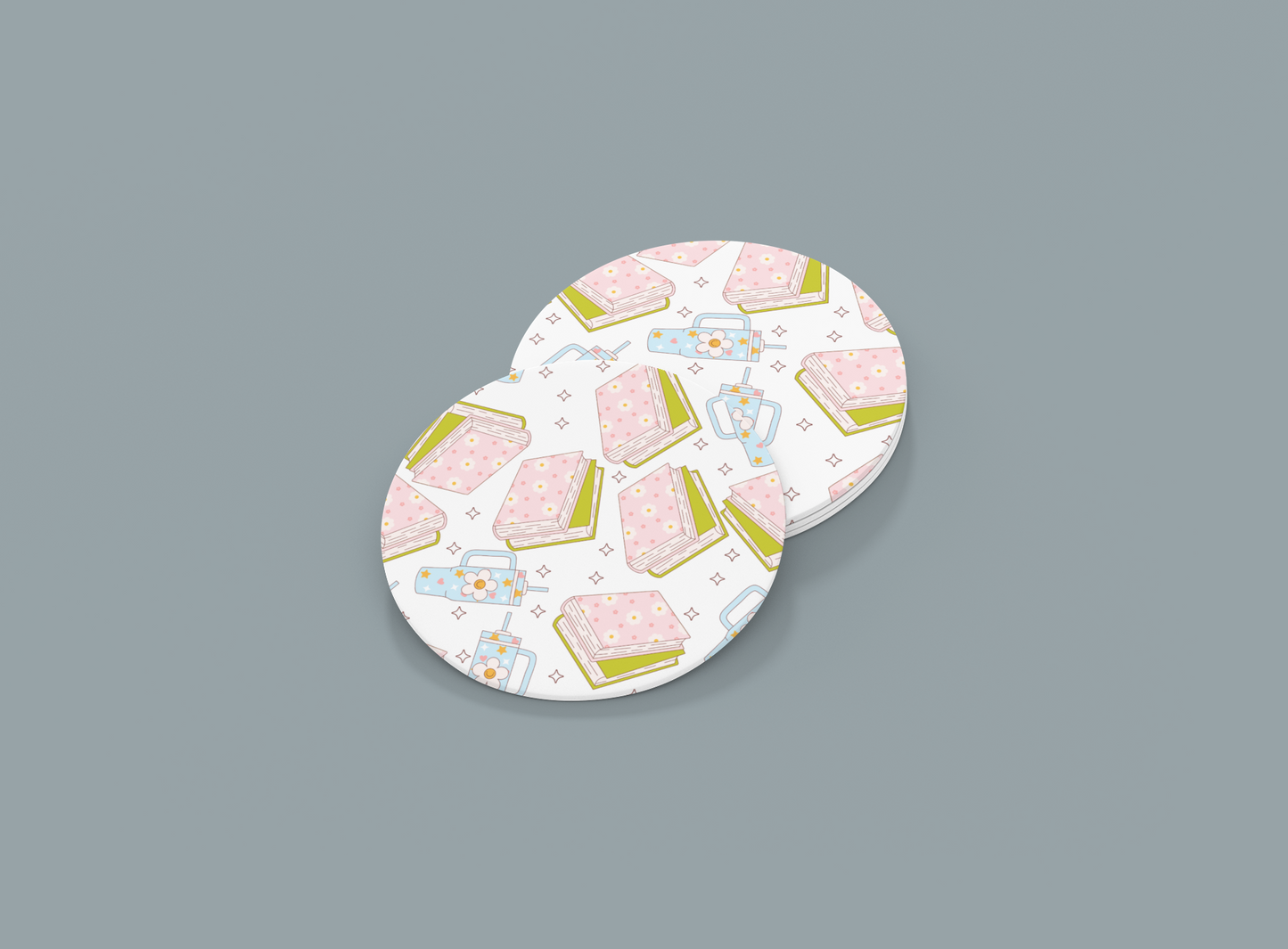 Hydrate and Read | Set of 2 | Coasters