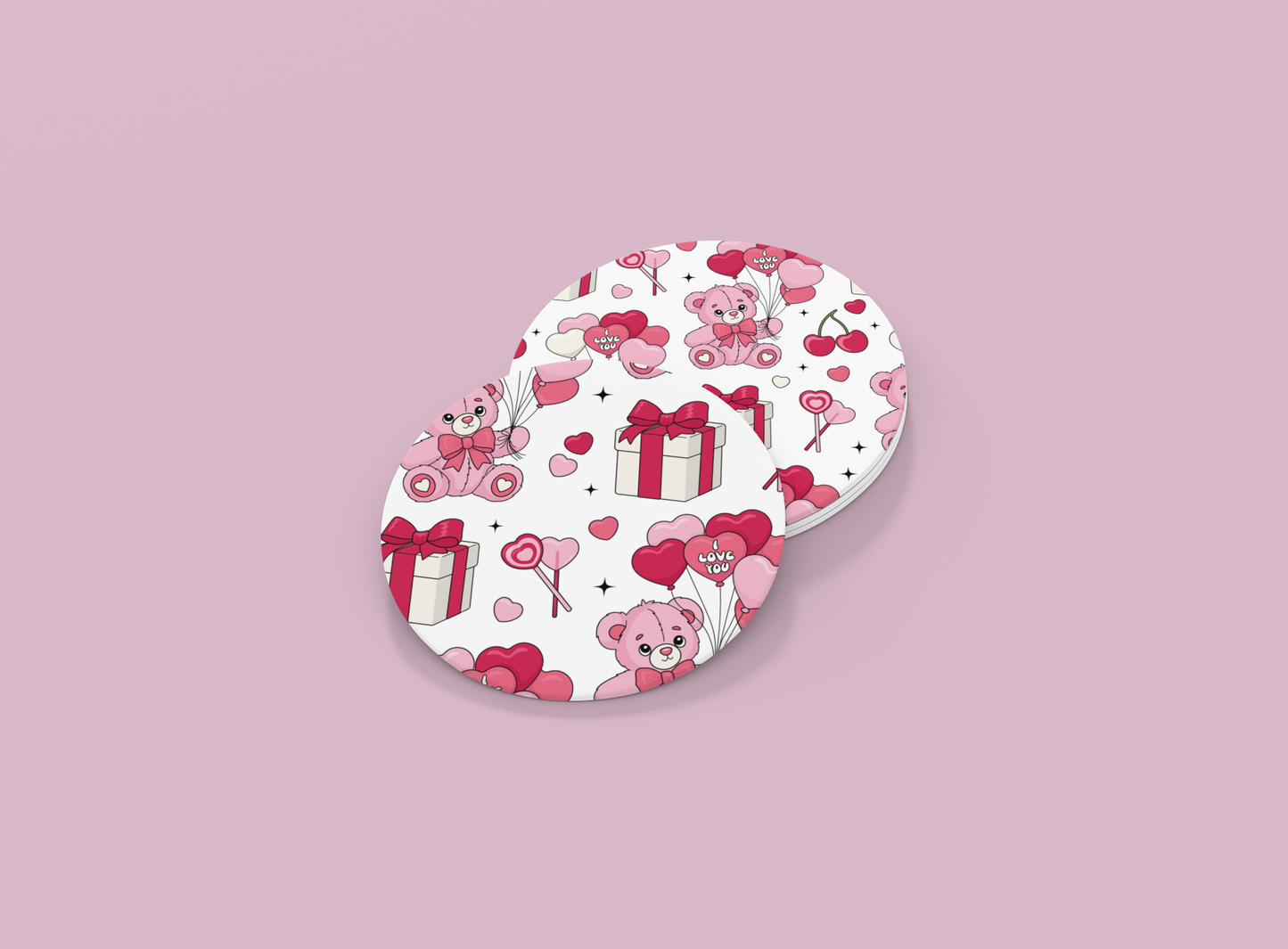 Bears & Presents | Set of 2 | Coasters