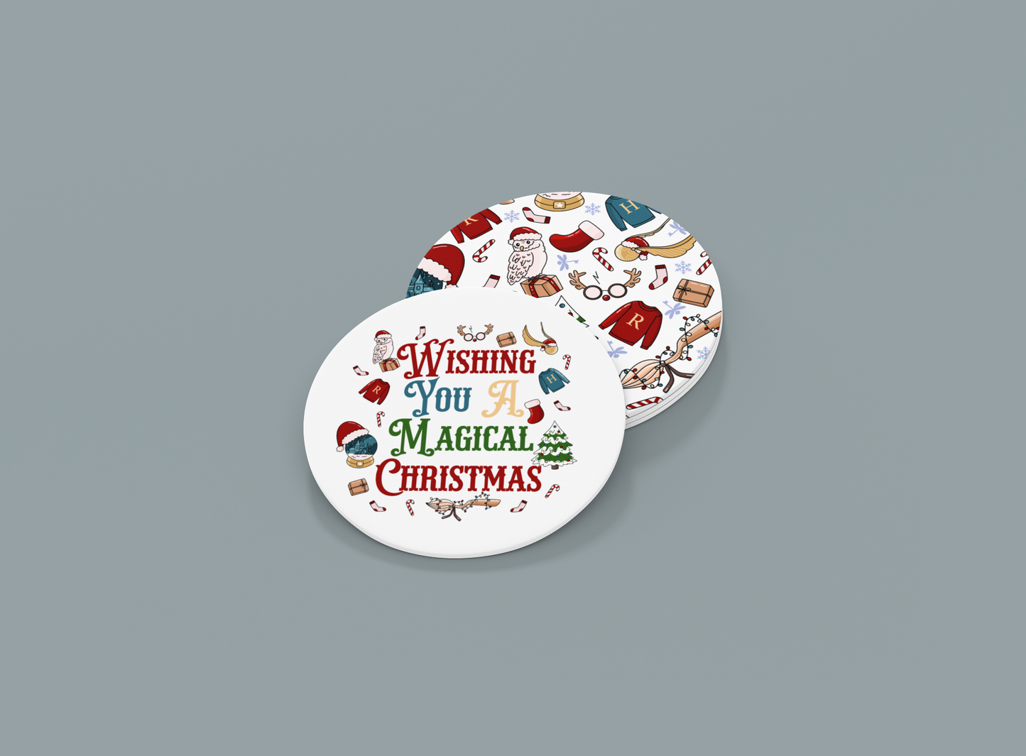 HP Christmas | Set of 2 | Coasters
