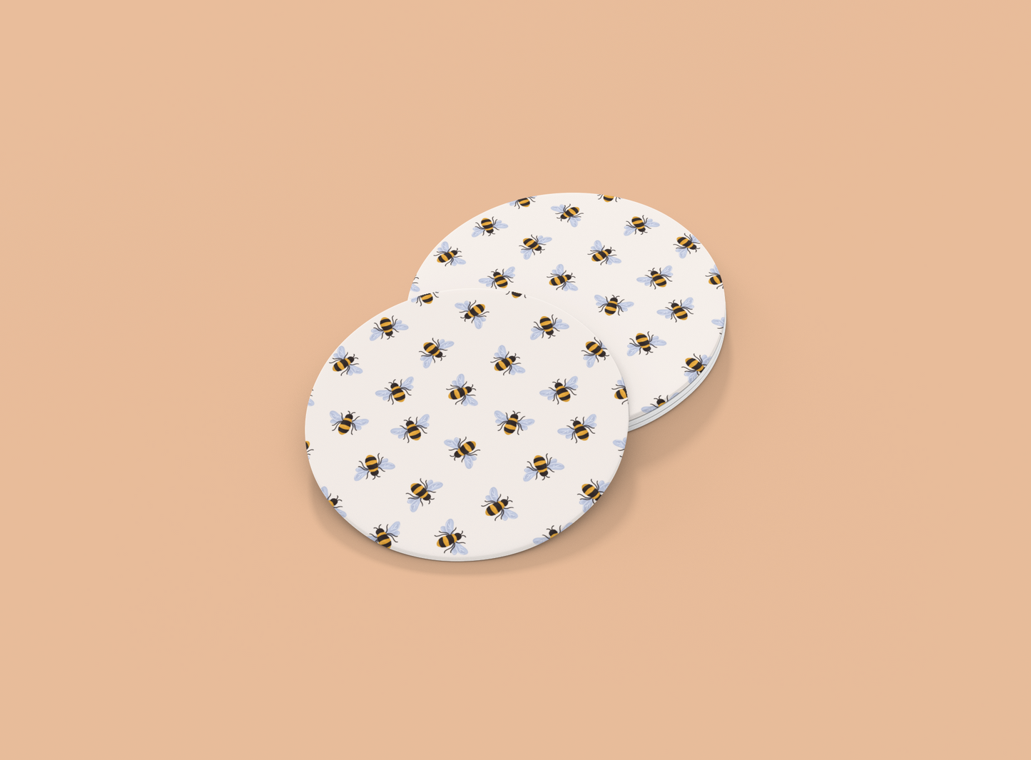 Ditzy Bees | Set of 2 | Coasters