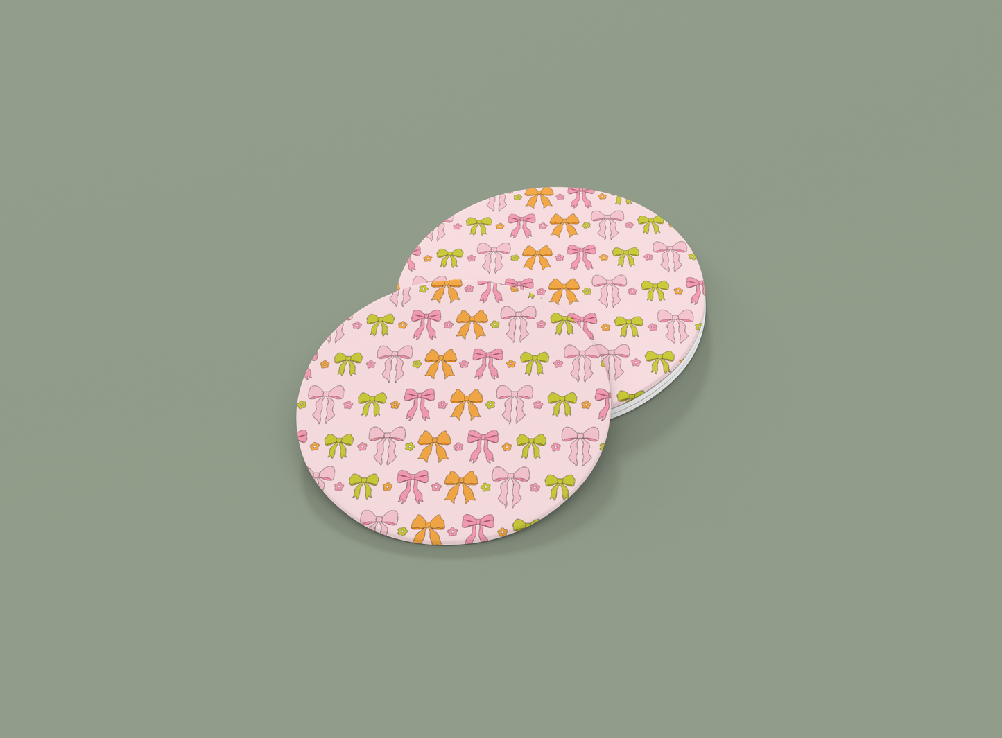 Retro Spring Bows | Set of 2 | Coasters