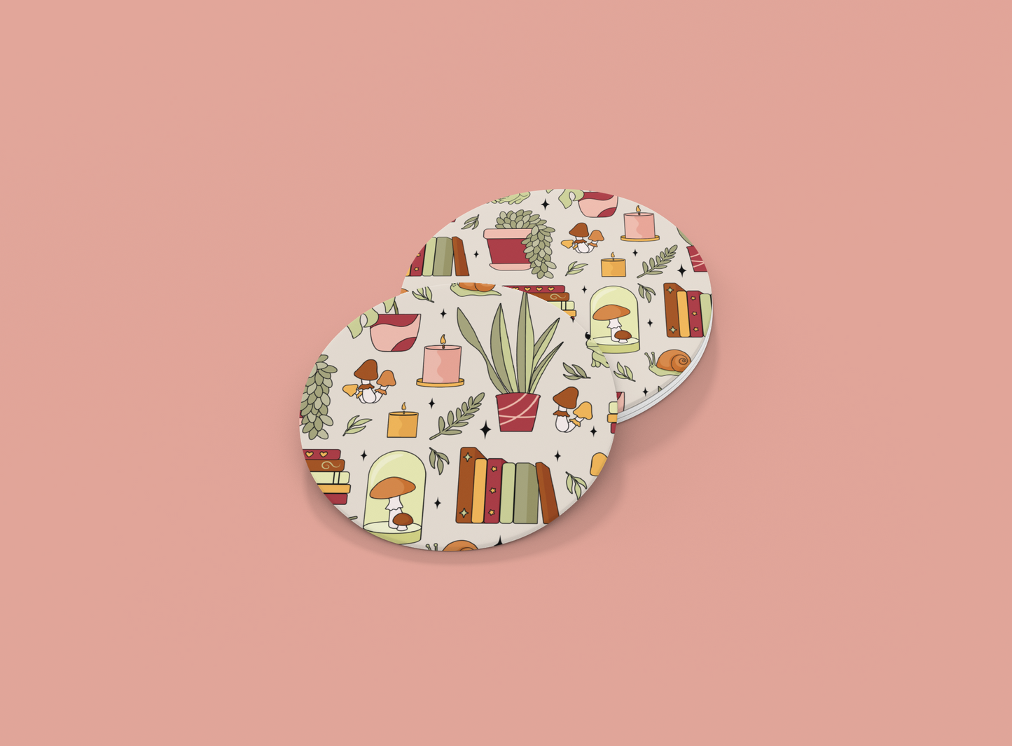 Cottage Reads | Set of 2 | Coasters