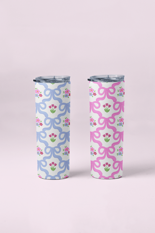 Floral Bows Tumbler