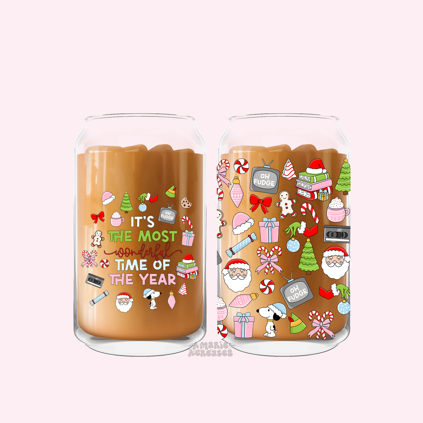 Most Wonderful Time Of The Year Glass Cup