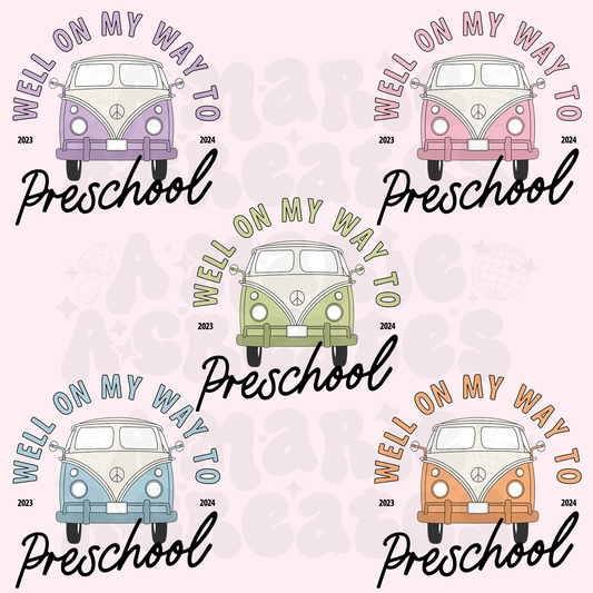 Well On My Way To Teach Preschool Glass Cup